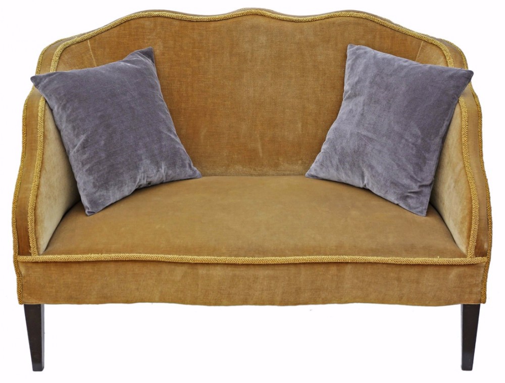 Edwardian small sofa chaise longue