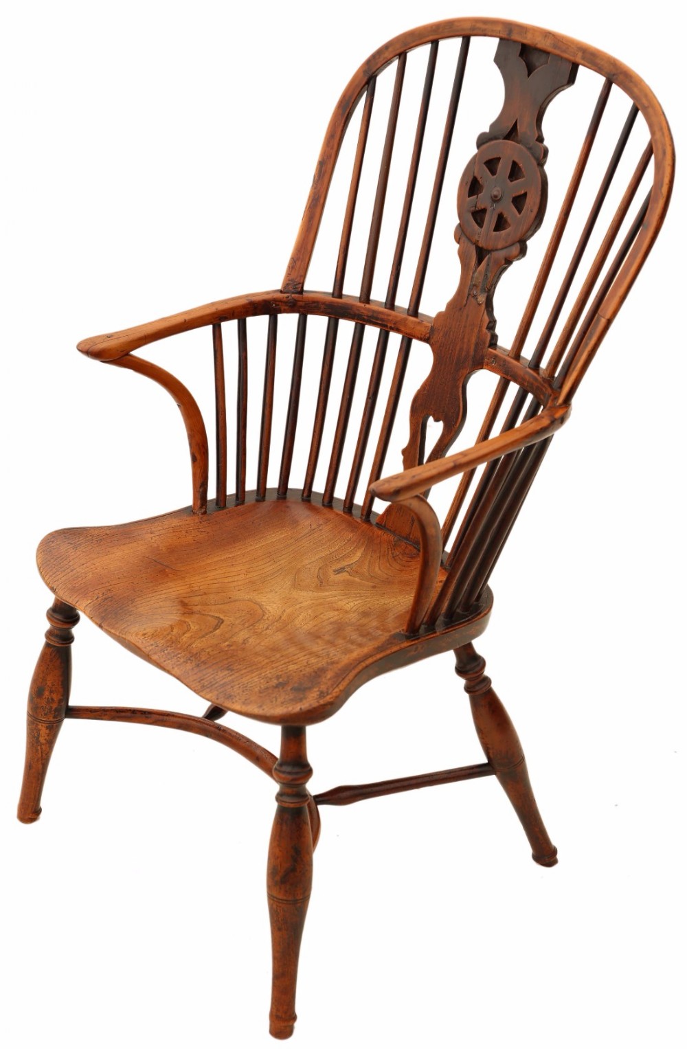 Yew & elm Windsor armchair chair hall side dining carver