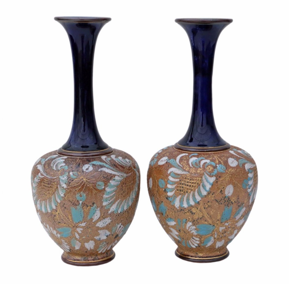 Pair of Royal Doulton Slater vases