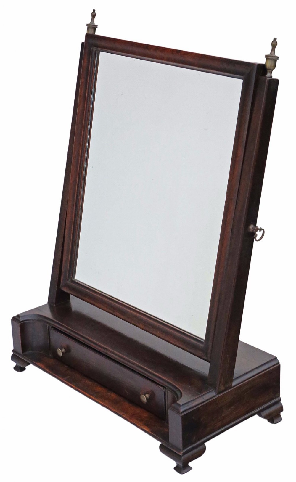Georgian C1810 mahogany dressing table swing mirror toilet