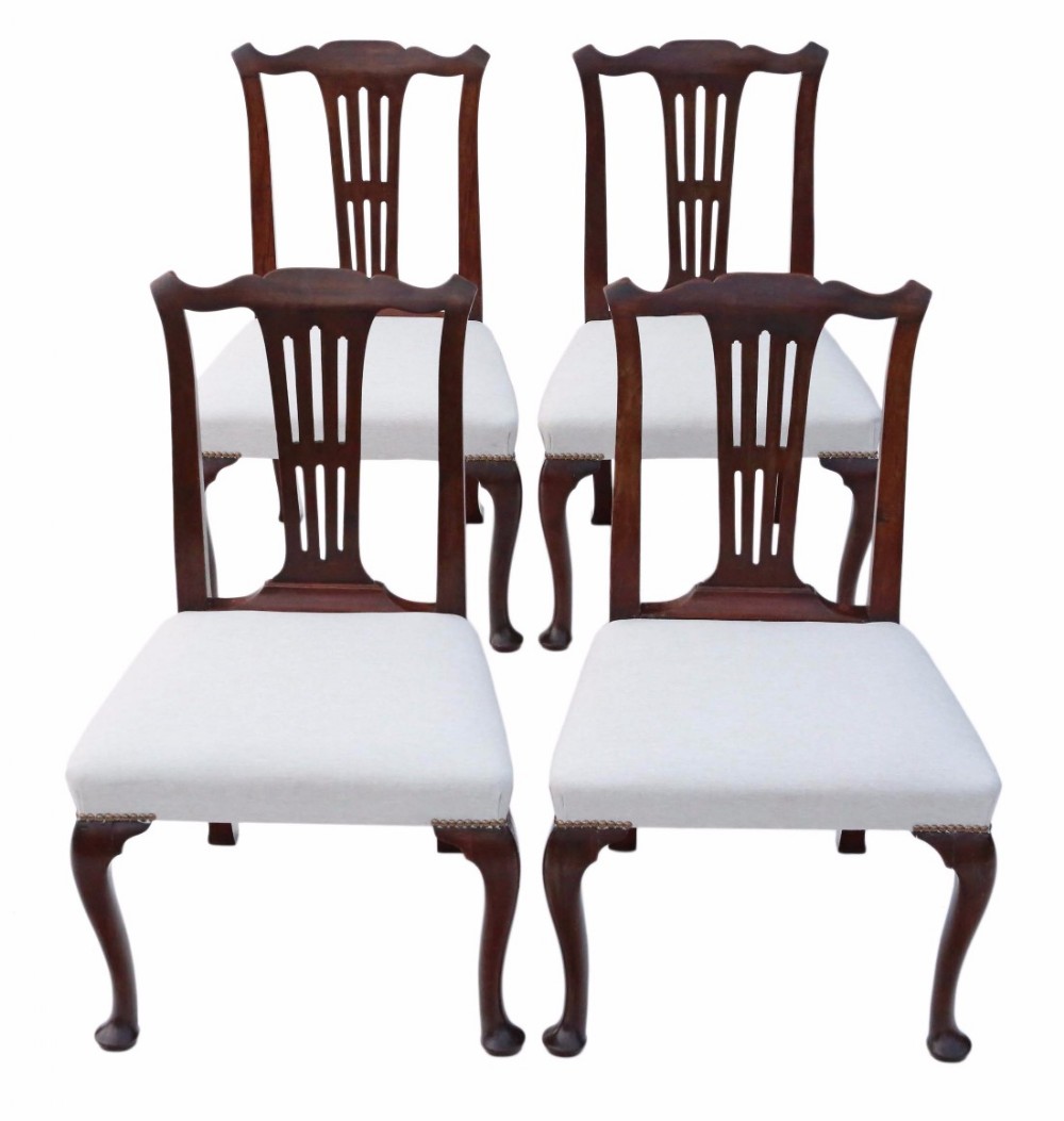 Set of 4 Georgian dining chairs mahogany