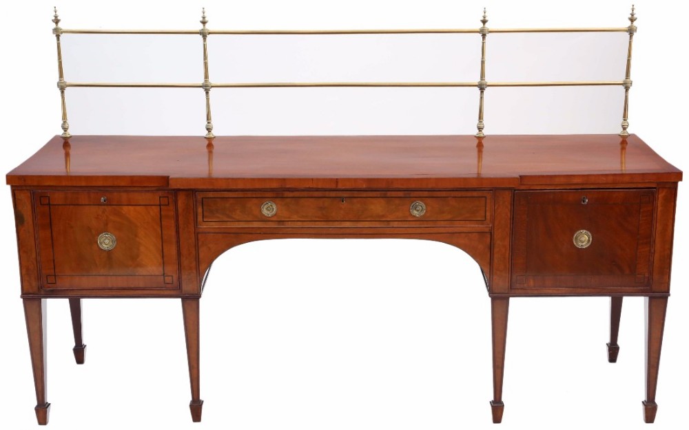 Georgian flame mahogany sideboard chiffonier
