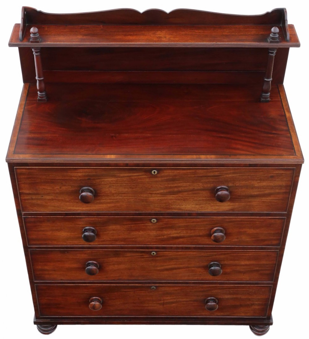 Regency mahogany secretaire 