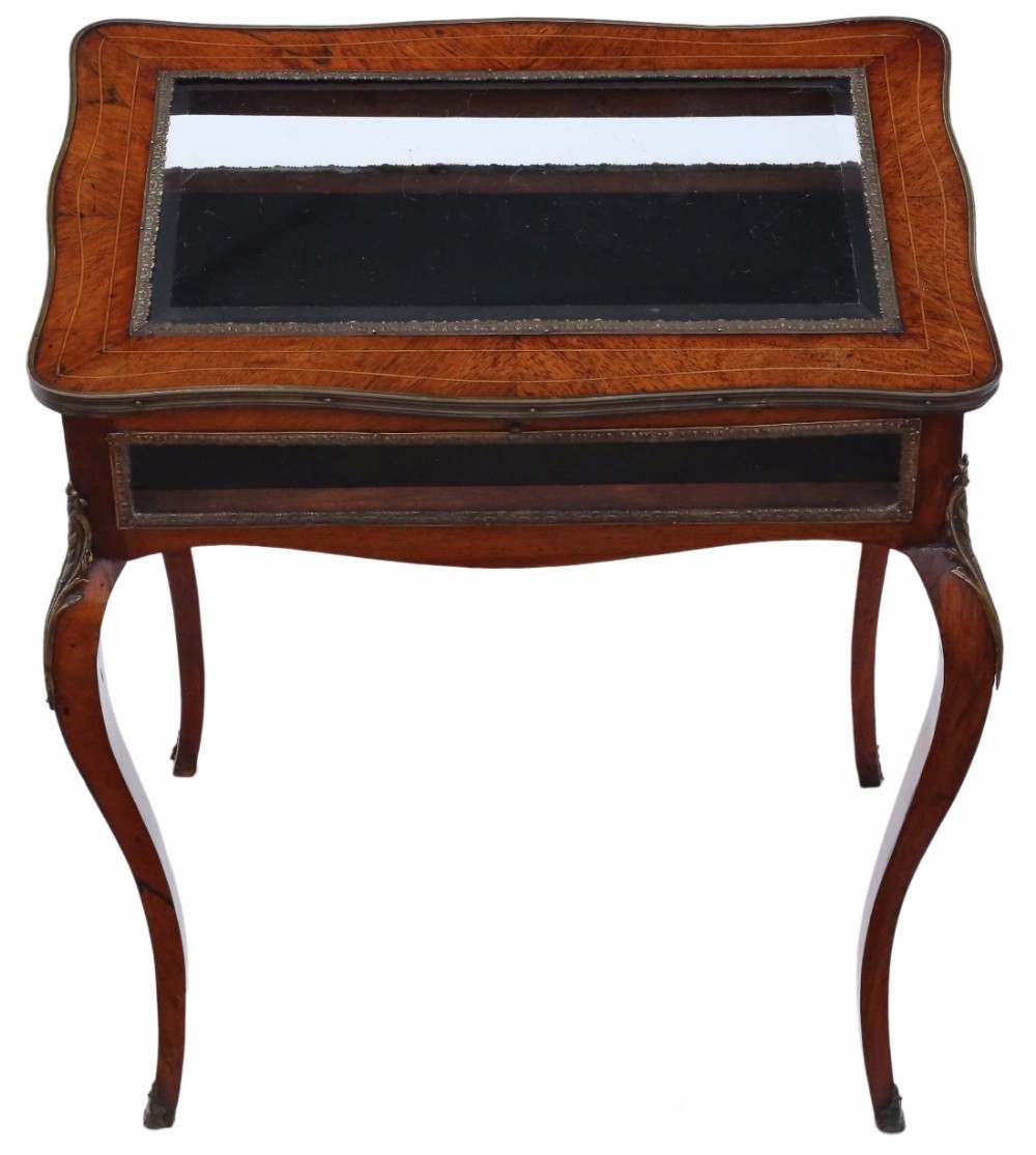 French Kingwood ormolu bijouterie display table