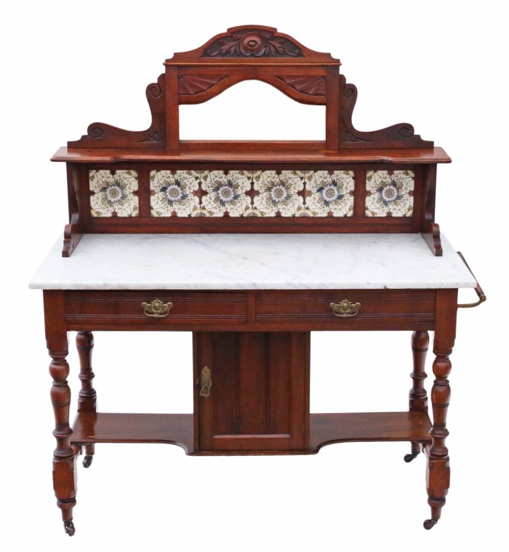 Mahogany marble washstand or dressing table