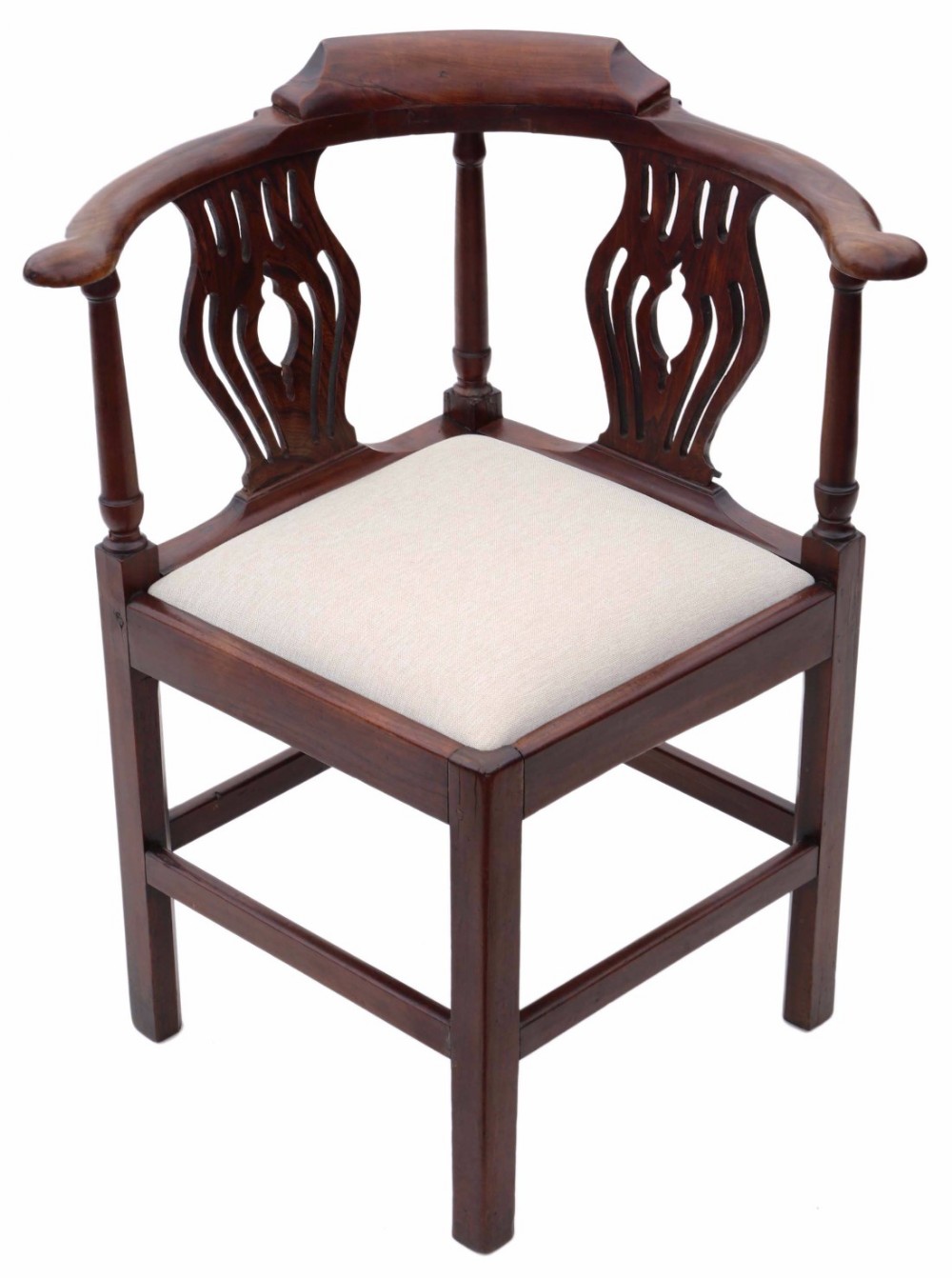 Georgian mahogany office elbow chair