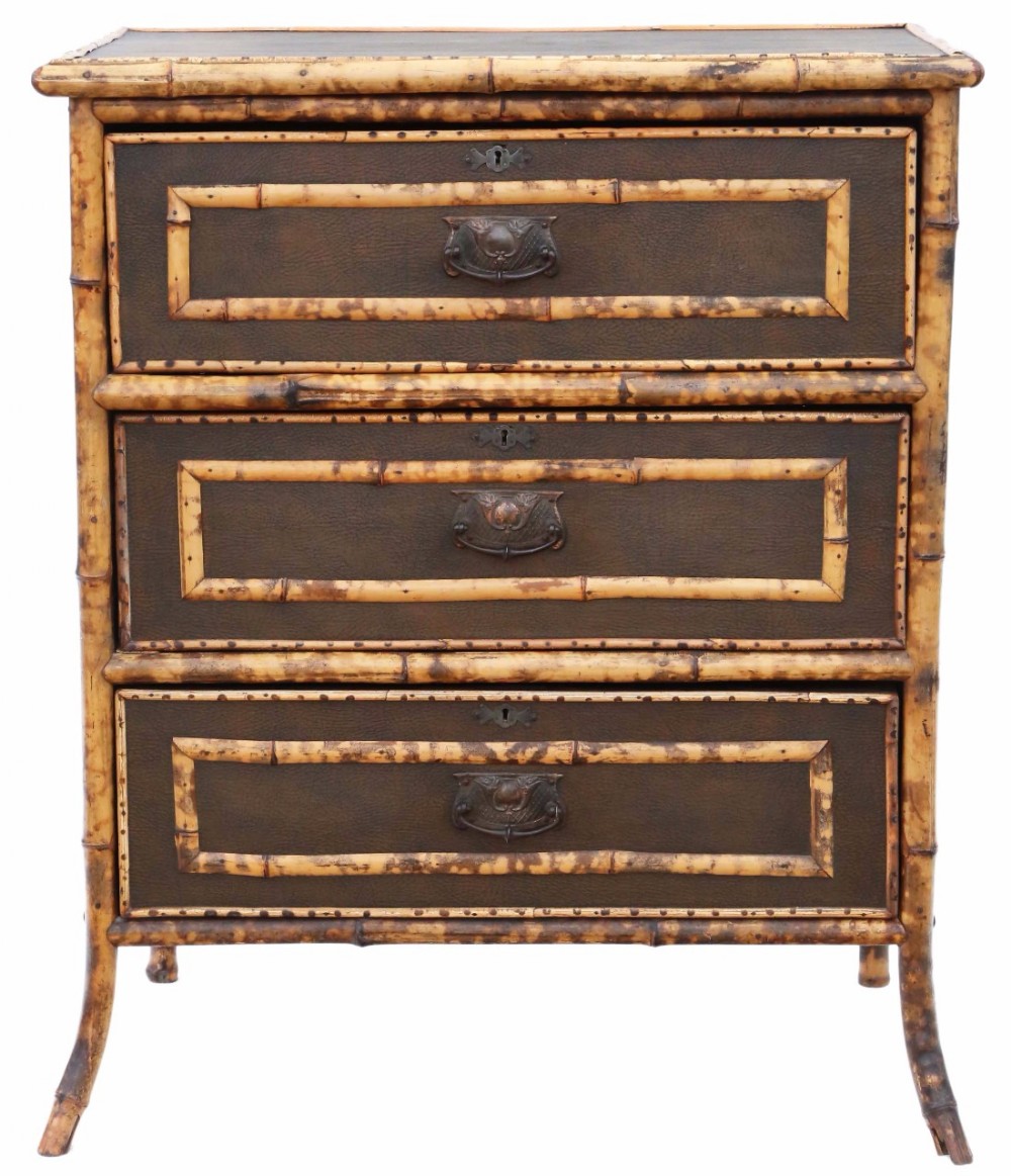 Bamboo chest of drawers 