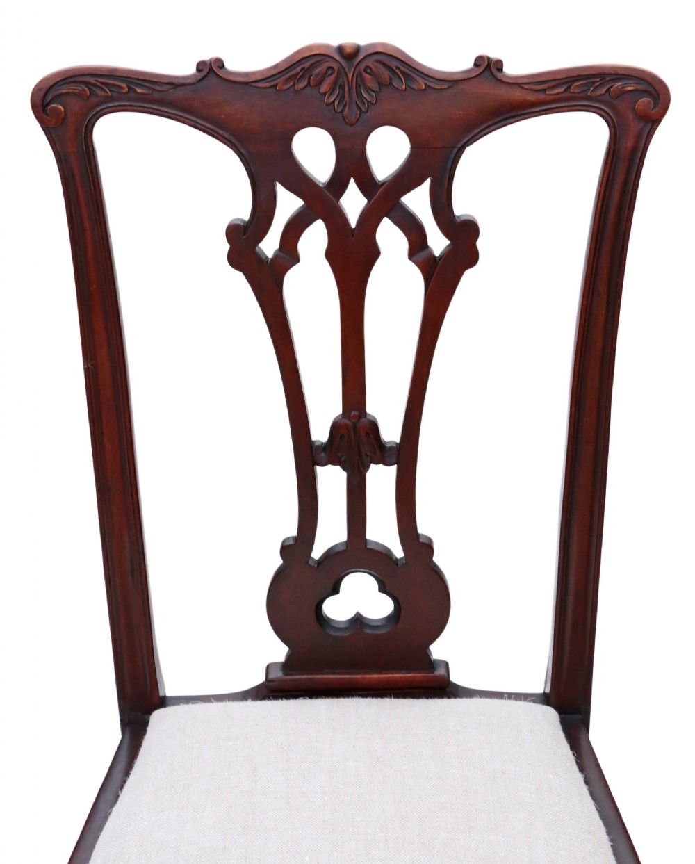 Set of 4 Victorian C1900 mahogany dining chairs View VI