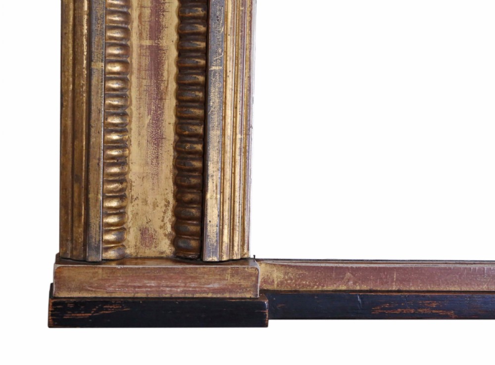 Victorian gilt wall mirror 4' x 3' View III