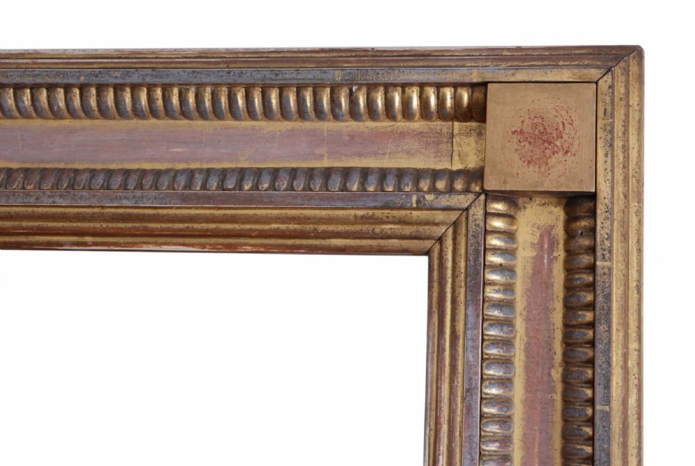 Victorian gilt wall mirror 4' x 3' View V