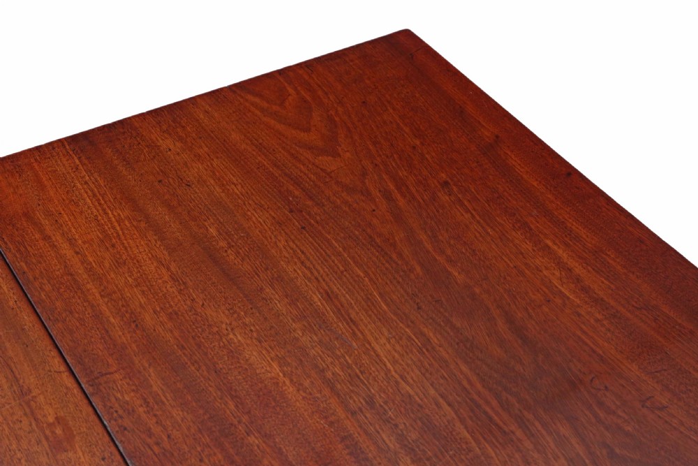 Georgian mahogany pad foot gateleg dining table View II