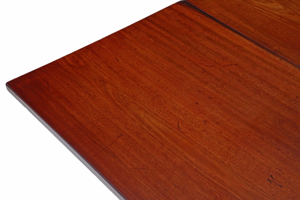 Georgian mahogany pad foot gateleg dining table View III