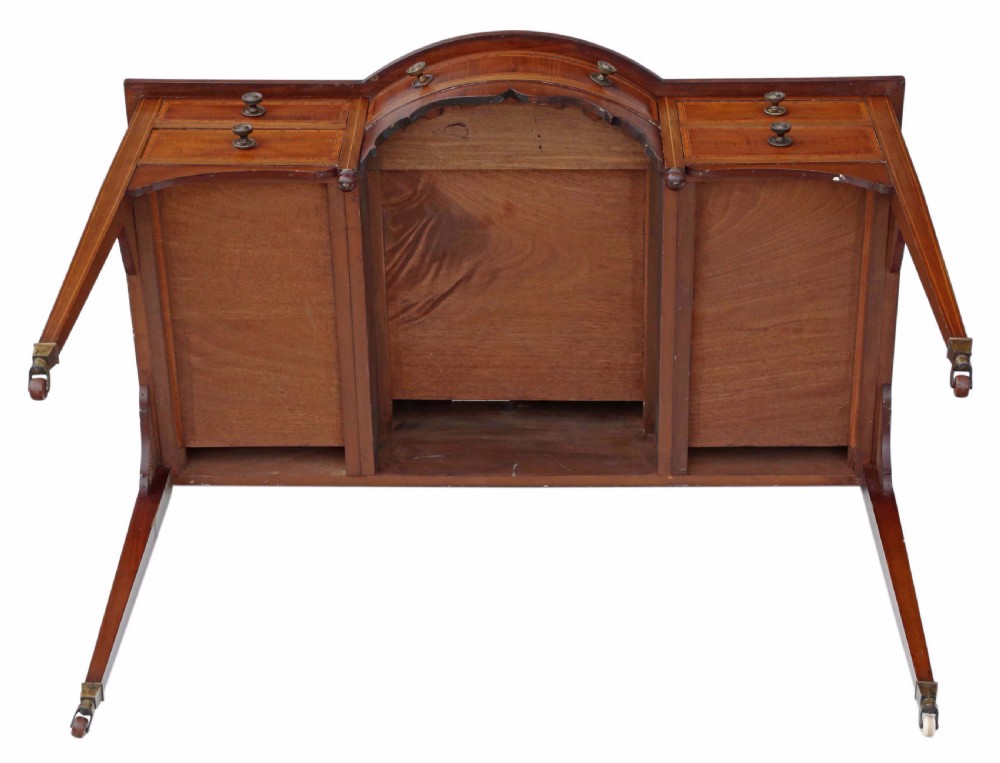Victorian inlaid mahogany desk or writing table View X
