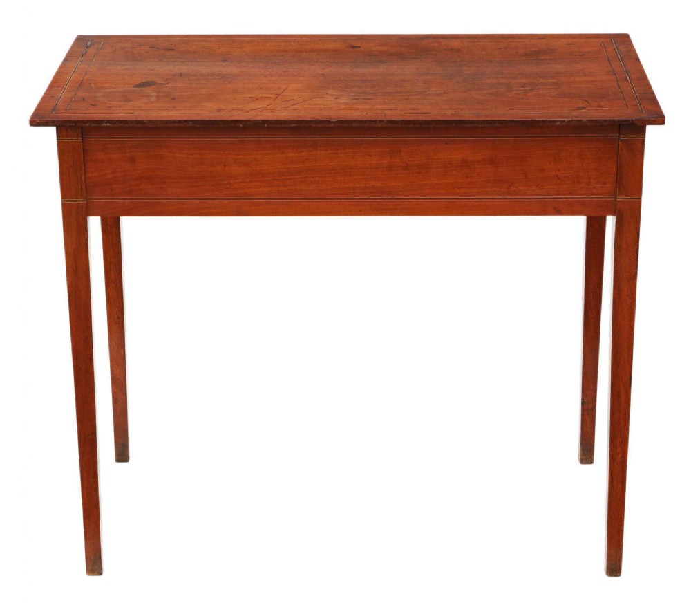 George III inlaid mahogany writing desk View X