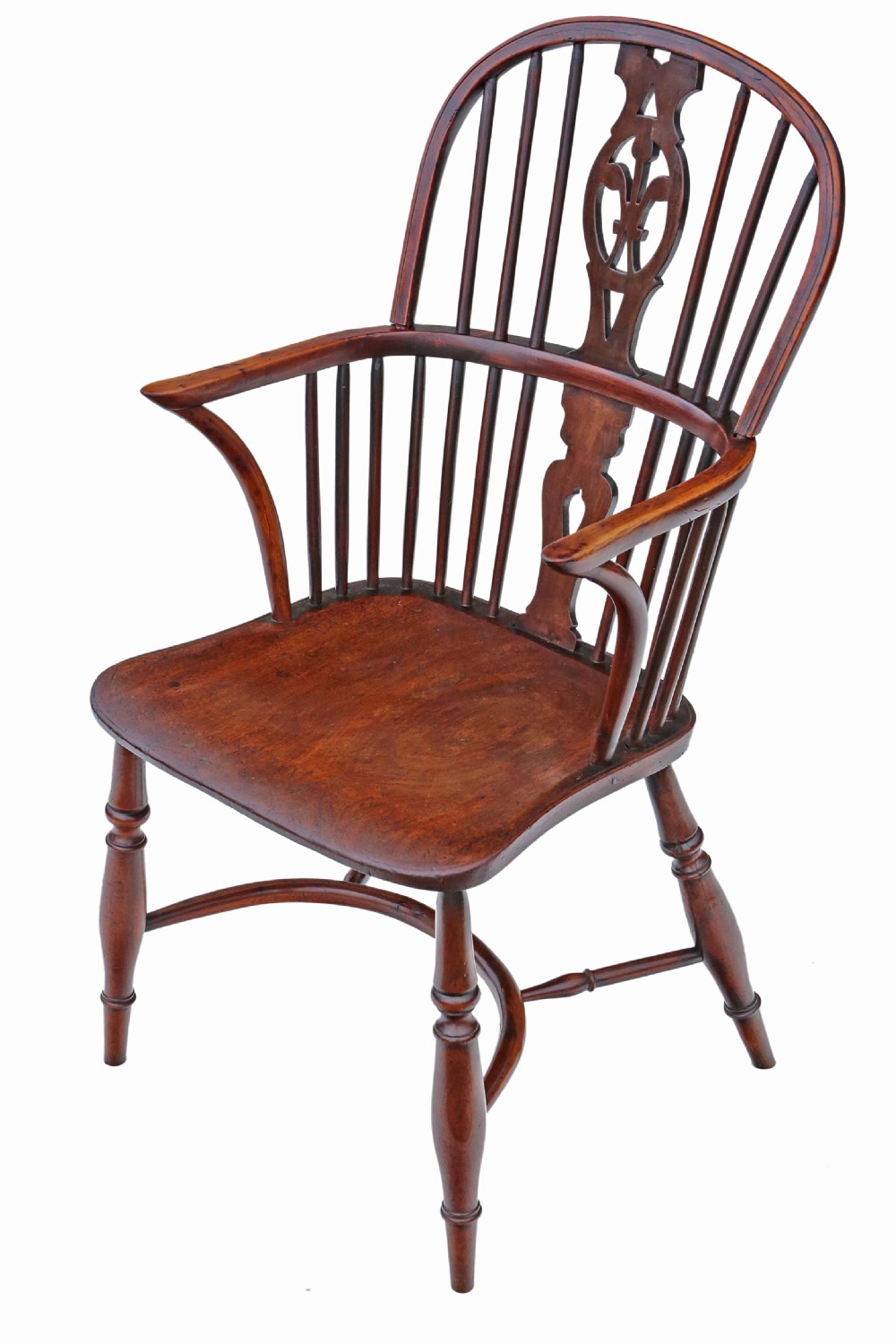 19th Century yew & elm Windsor chair