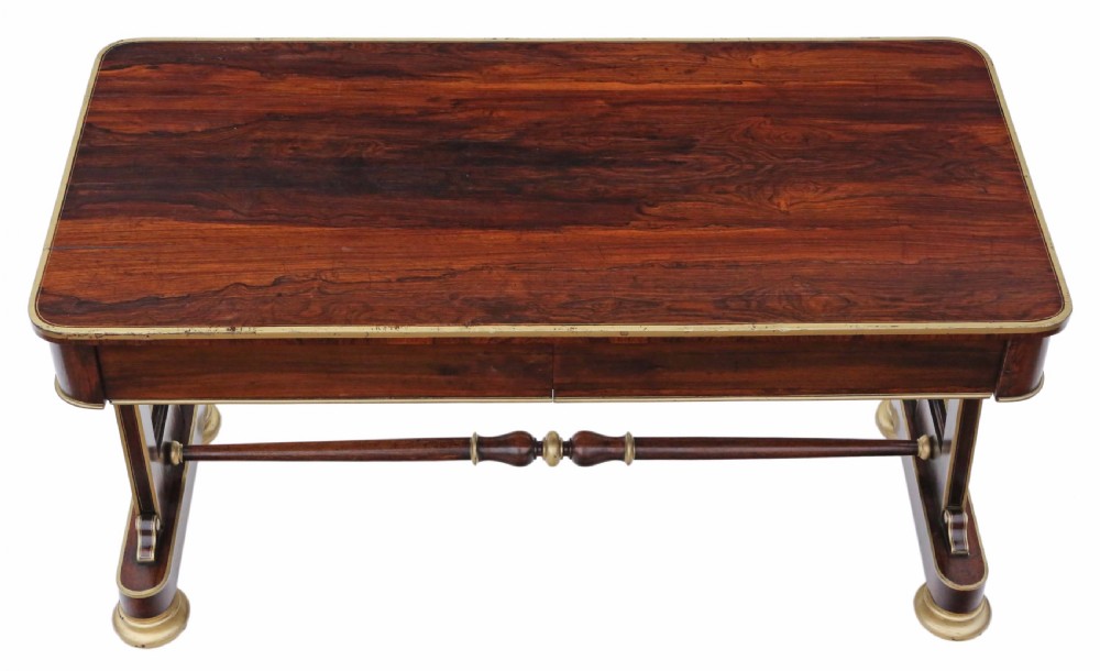 Regency rosewood library writing desk
