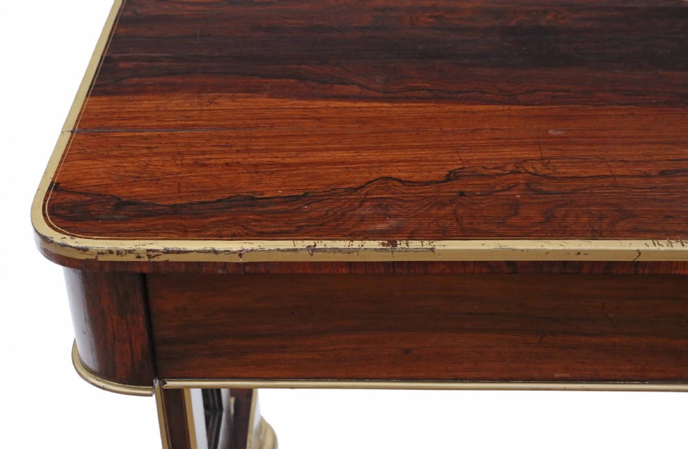 Regency rosewood library writing desk View V