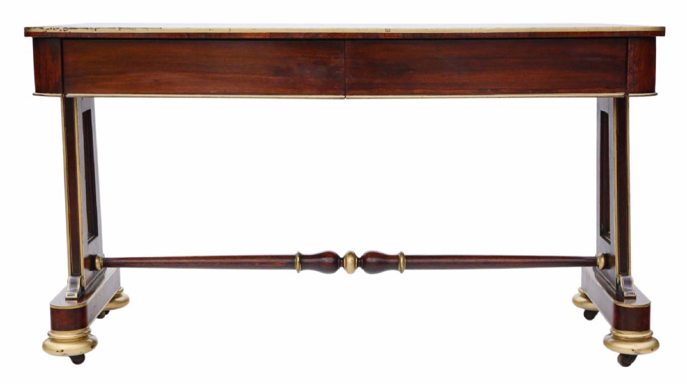 Regency rosewood library writing desk View VII