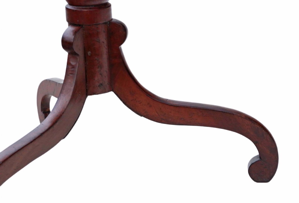 Georgian crossbanded mahogany tilt top supper table View III