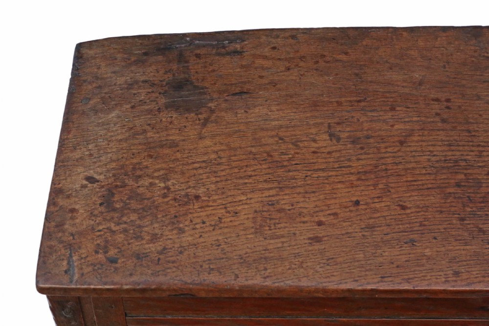 Georgian oak coffer or mule chest View IX