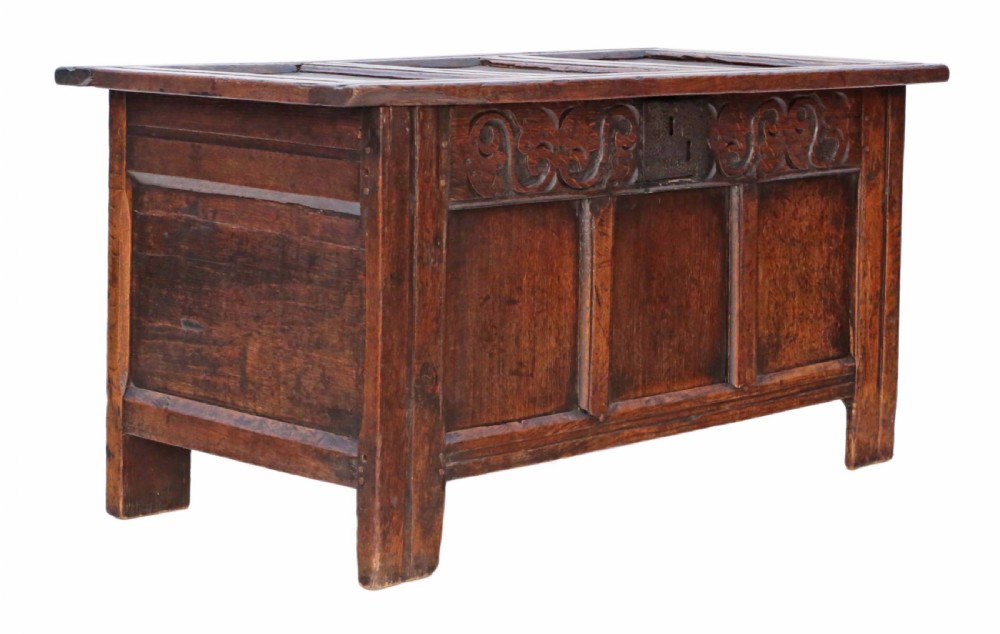 Georgian oak coffer View VI