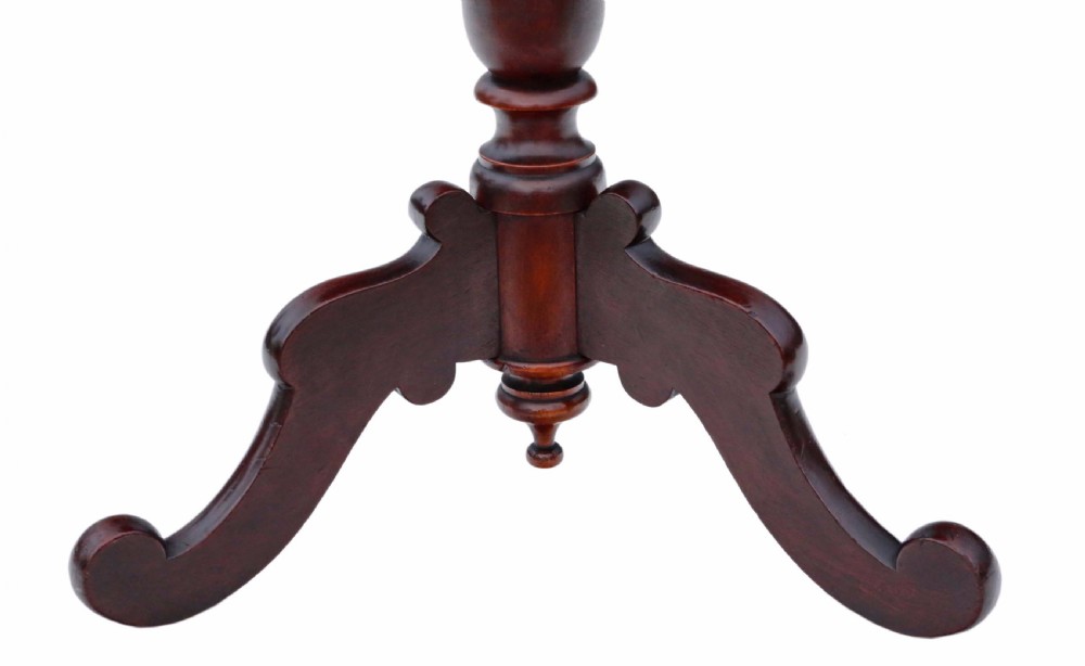 Regency mahogany tilt top wine table View IV