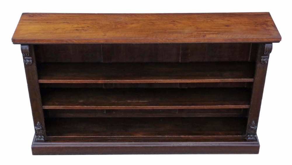 Victorian adjustable walnut bookcase View III