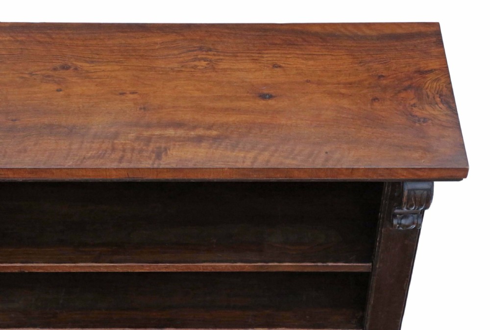 Victorian adjustable walnut bookcase View IV