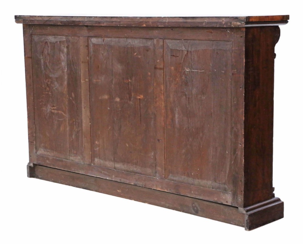 Victorian adjustable walnut bookcase View IX