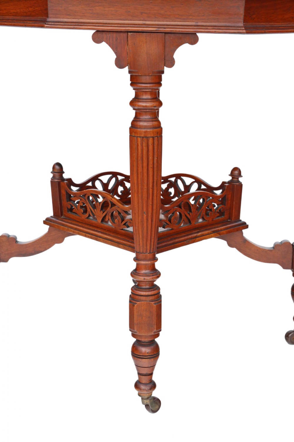Victorian inlaid walnut centre table View V