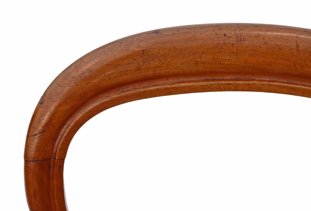 Set of 6 Victorian mahogany balloon back dining chairs View VIII