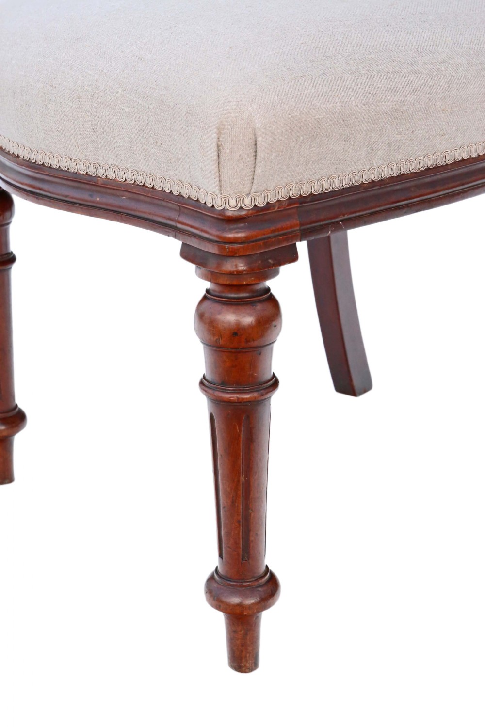 Set of 4 Victorian mahogany balloon back dining chairs View VI
