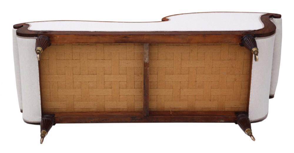 Regency mahogany scroll arm sofa chaise longue View VIII