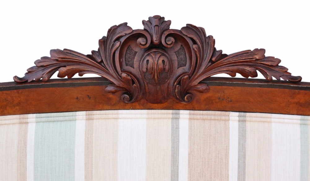 Victorian burr walnut Aesthetic sofa View II