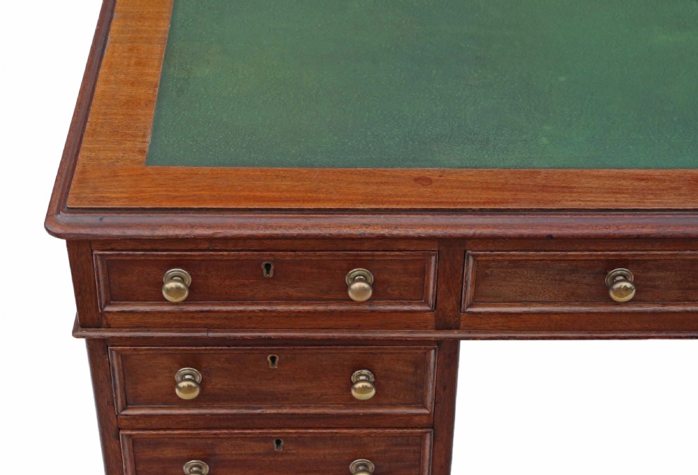 Victorian mahogany partner's desk  View IV
