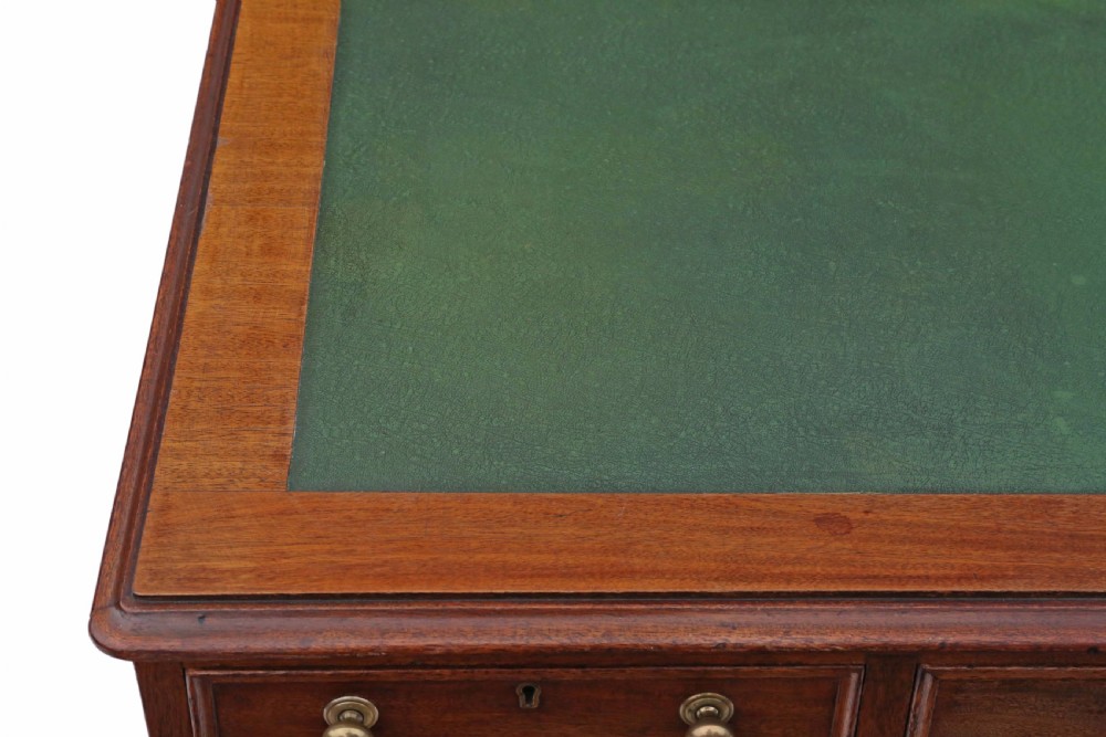 Victorian mahogany partner's desk  View VII