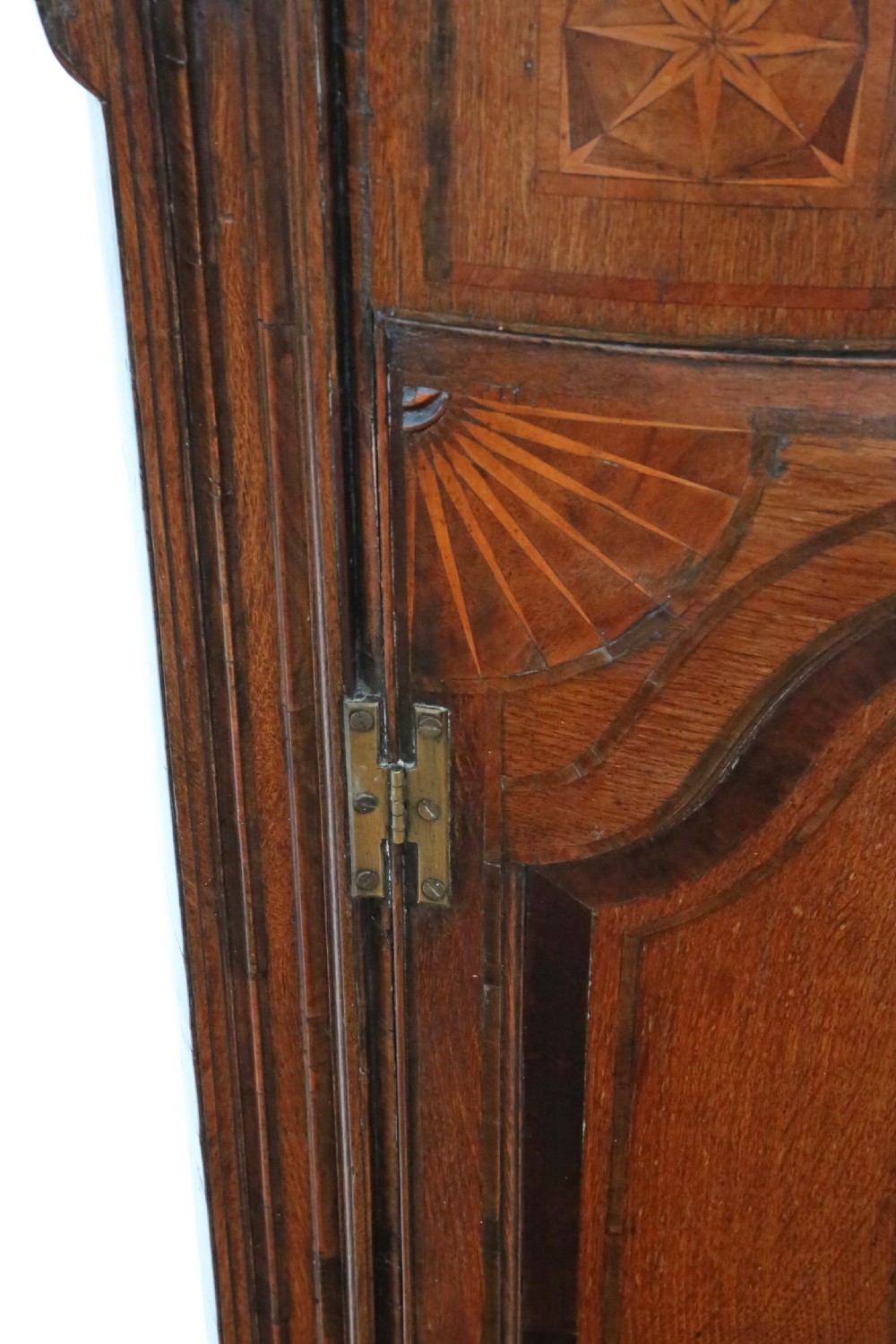 Georgian inlaid crossbanded oak corner cupboard View III