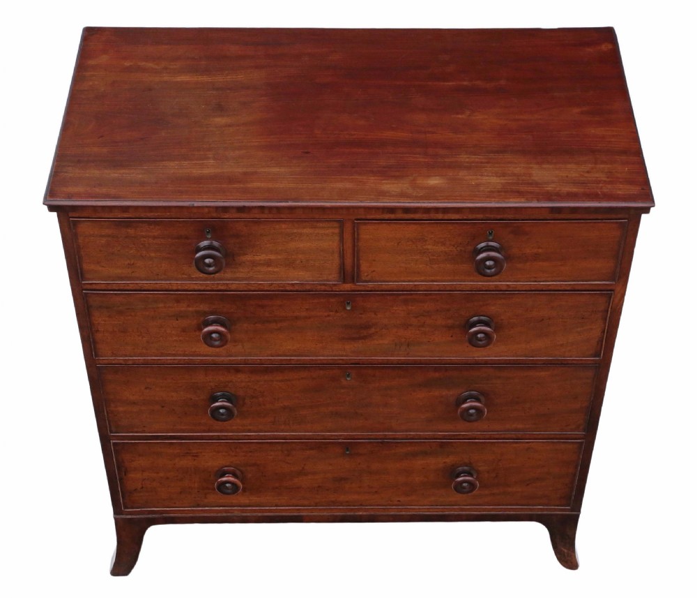 Regency mahogany chest of drawers View II