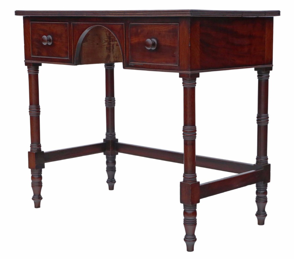 Regency mahogany desk  View V