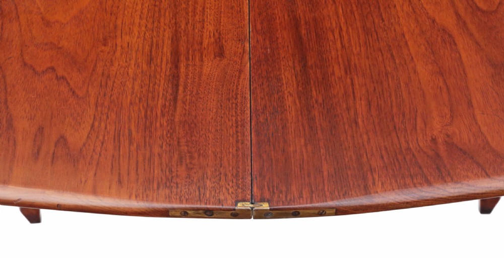 Victorian mahogany folding card table View VIII