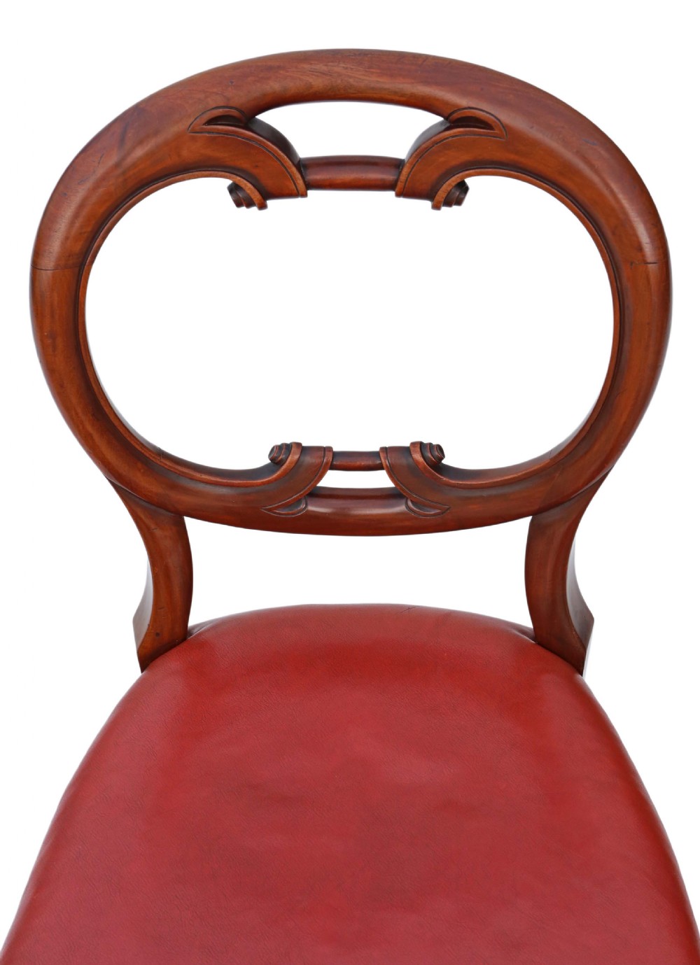 Set of 4 William IV mahogany balloon back dining chairs View VI