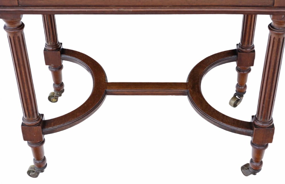Edwardian inlaid rosewood dressing table View X