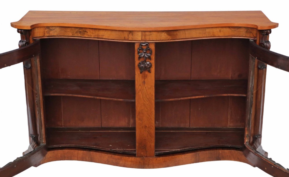 Victorian rosewood mahogany credenza sideboard View VI