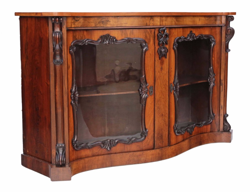 Victorian rosewood mahogany credenza sideboard View VIII