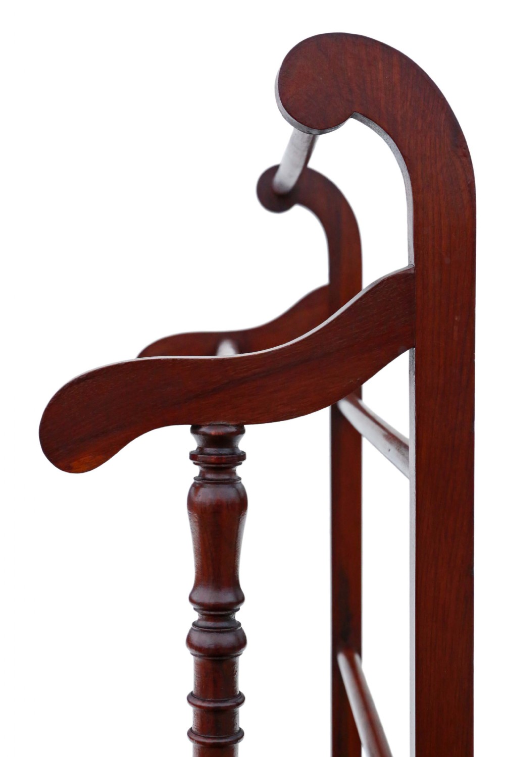 Victorian mahogany towel rail stand View III