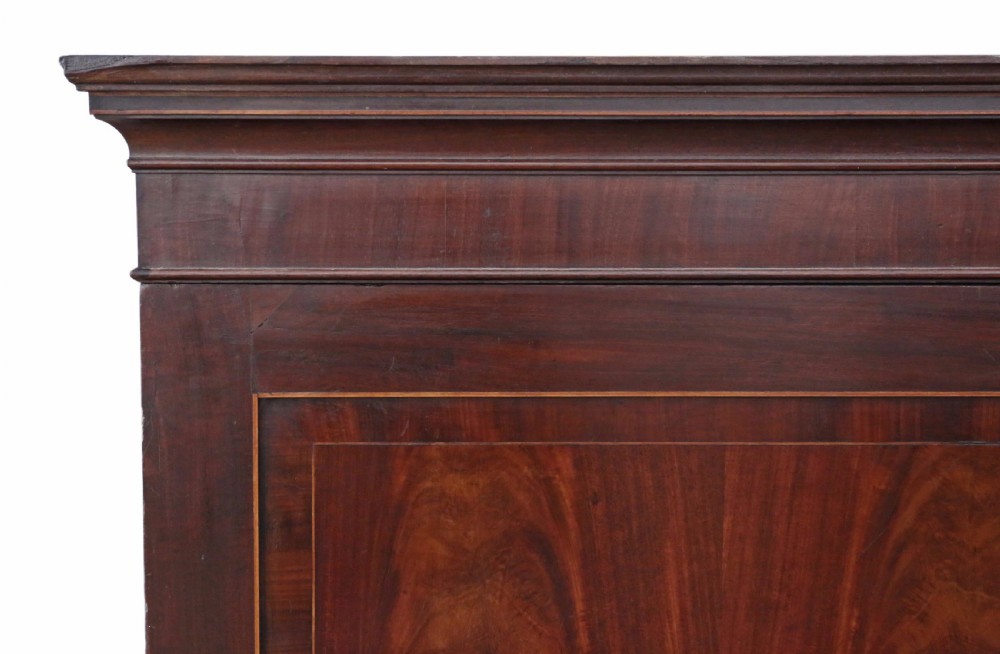 Regency mahogany secretaire linen press View III