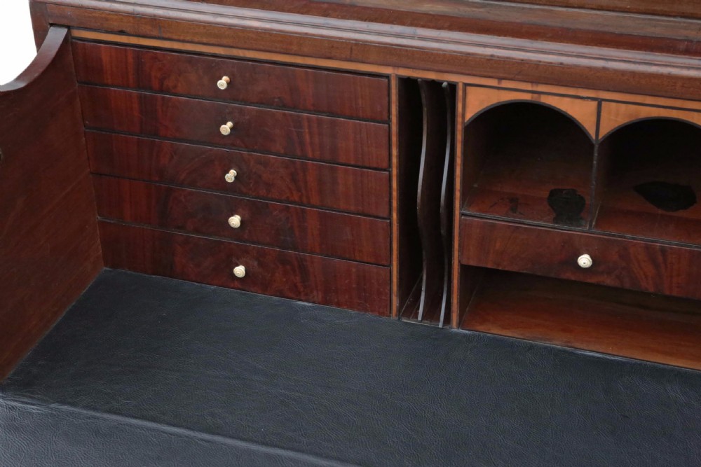 Regency mahogany secretaire linen press View IX