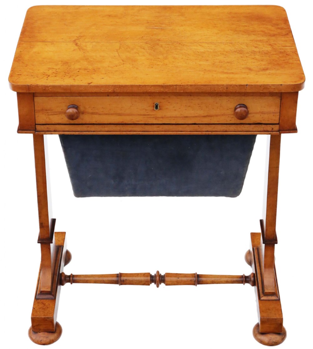 William IV C1835 birdseye maple work table