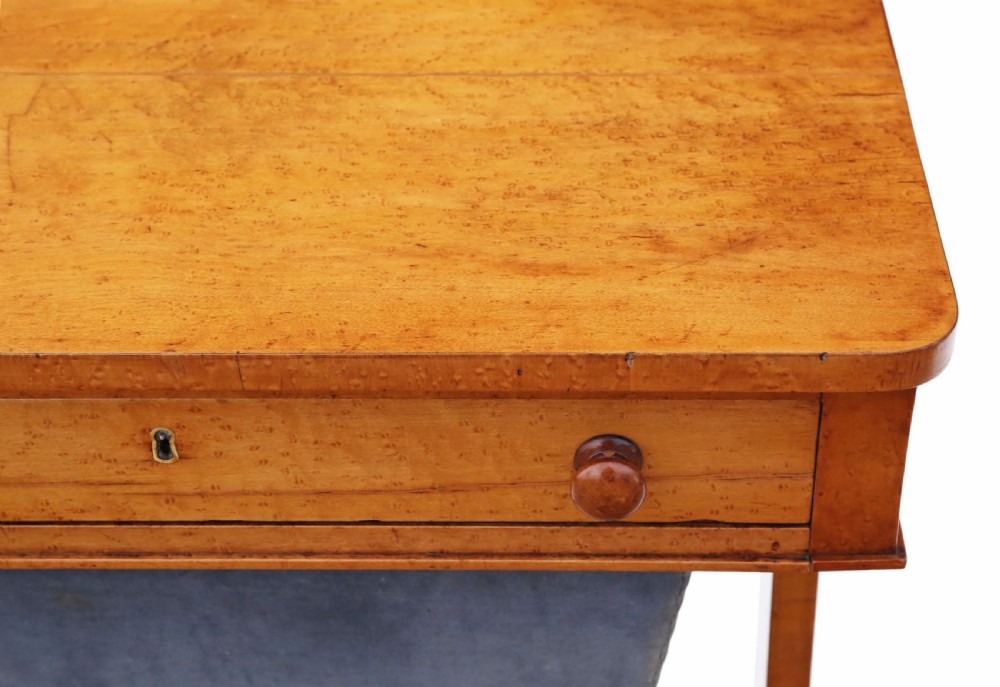 William IV C1835 birdseye maple work table View IV