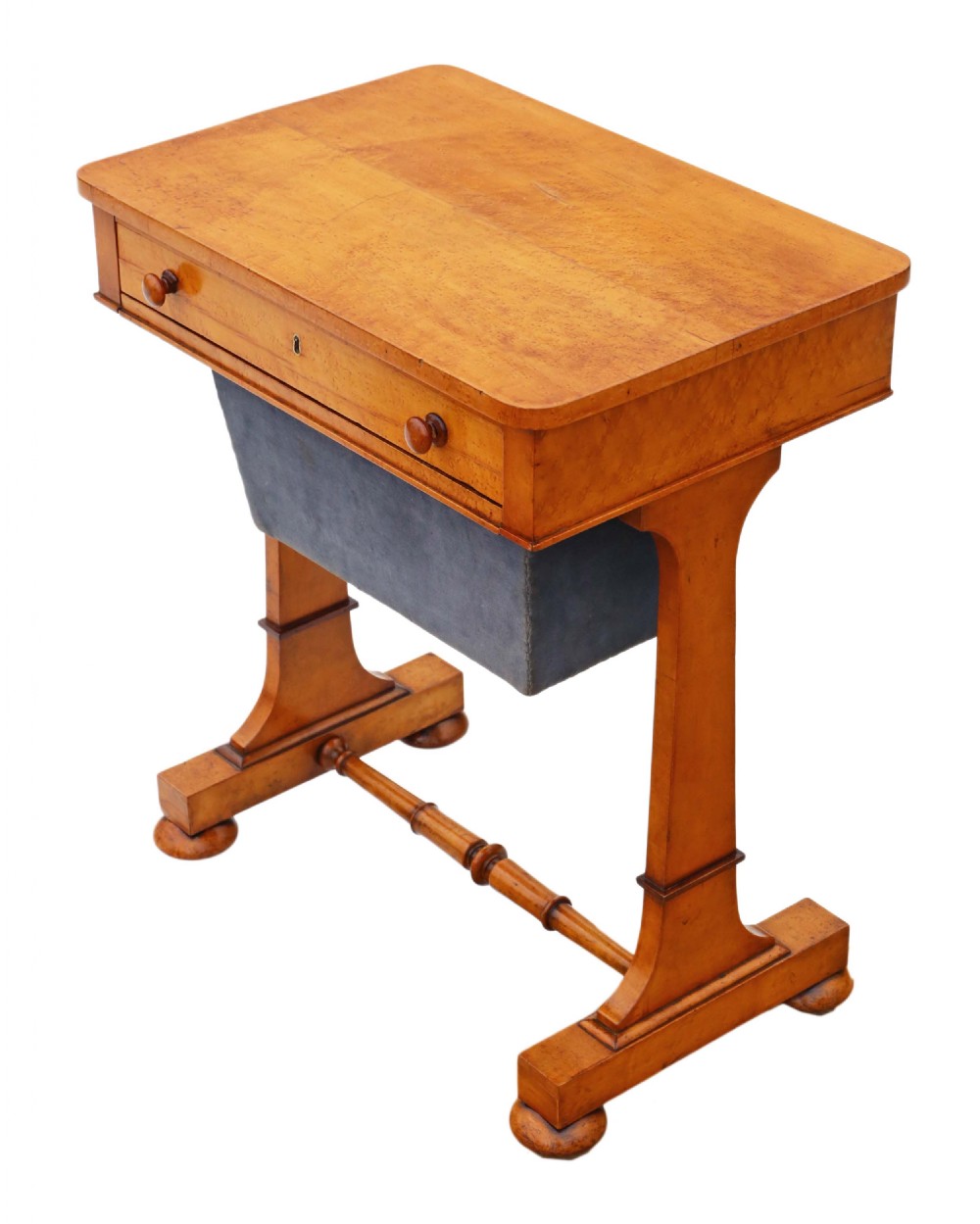 William IV C1835 birdseye maple work table View V